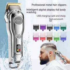 Hair Scissors Metal Machine Intelligent LED LCD Display Hair Salon Washing Electric Clipper Razor