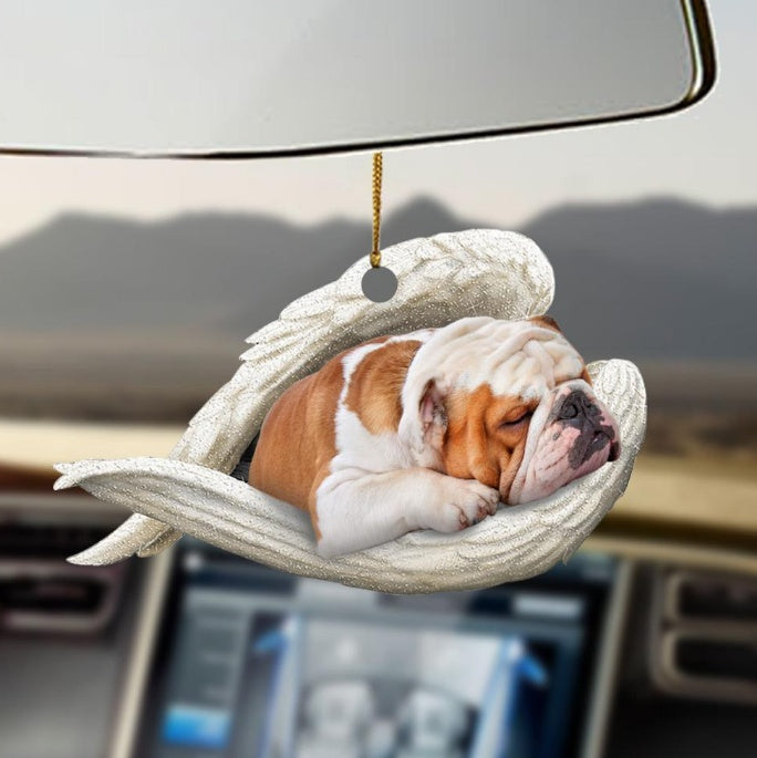 Car Pendant Sleeping Dog Angel Home Decor Acrylic Showcase Hanging Ornaments For Doors